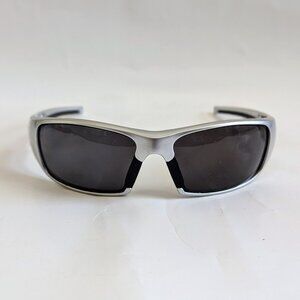 NWT Vintage 90's Plastic Rectangle Sport Wrap Sunglasses (S. Silver)